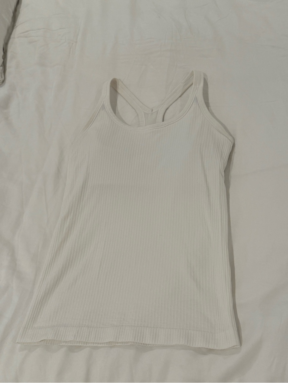 lululemon athletica Ribbed Racerback Tank - White